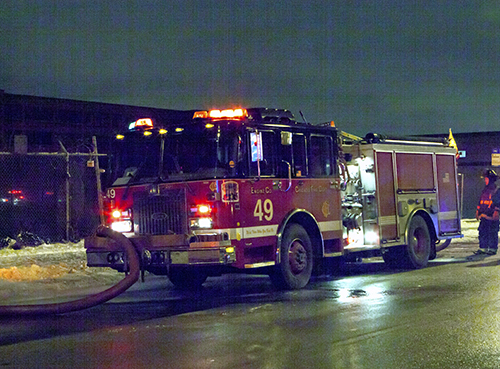 warehouse fire in Chicago 2-4-13 Larry Shapiro chicagoareafire.com